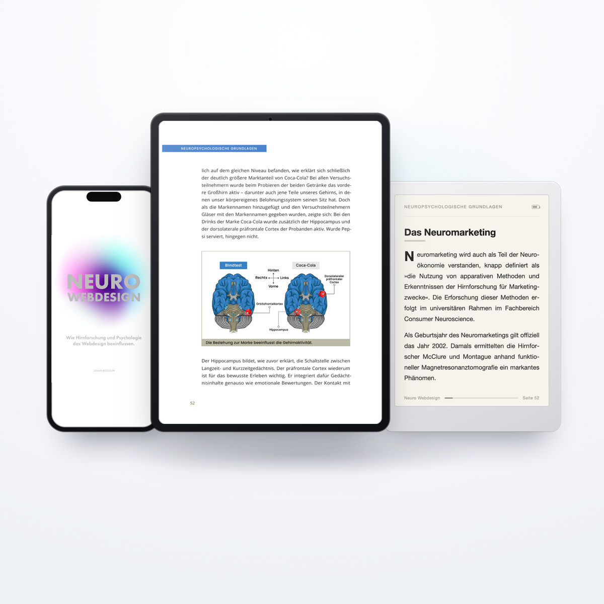 Das eBook „Neuro Webdesign“ auf Smartphone, Tablet und E-Reader